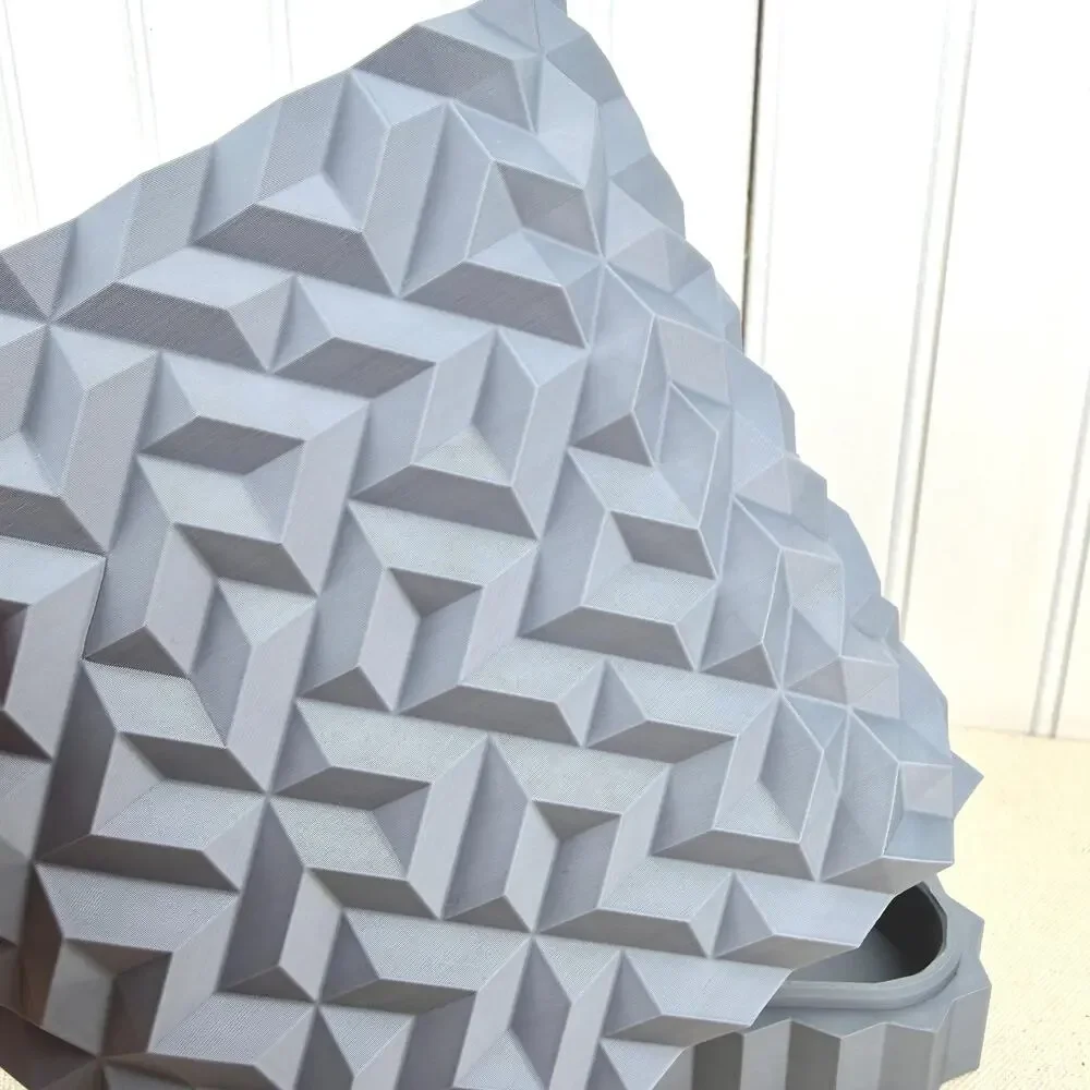 Cobble Planter 02, Indoor Flower Pot, Tabletop Planter, Triangular Design
